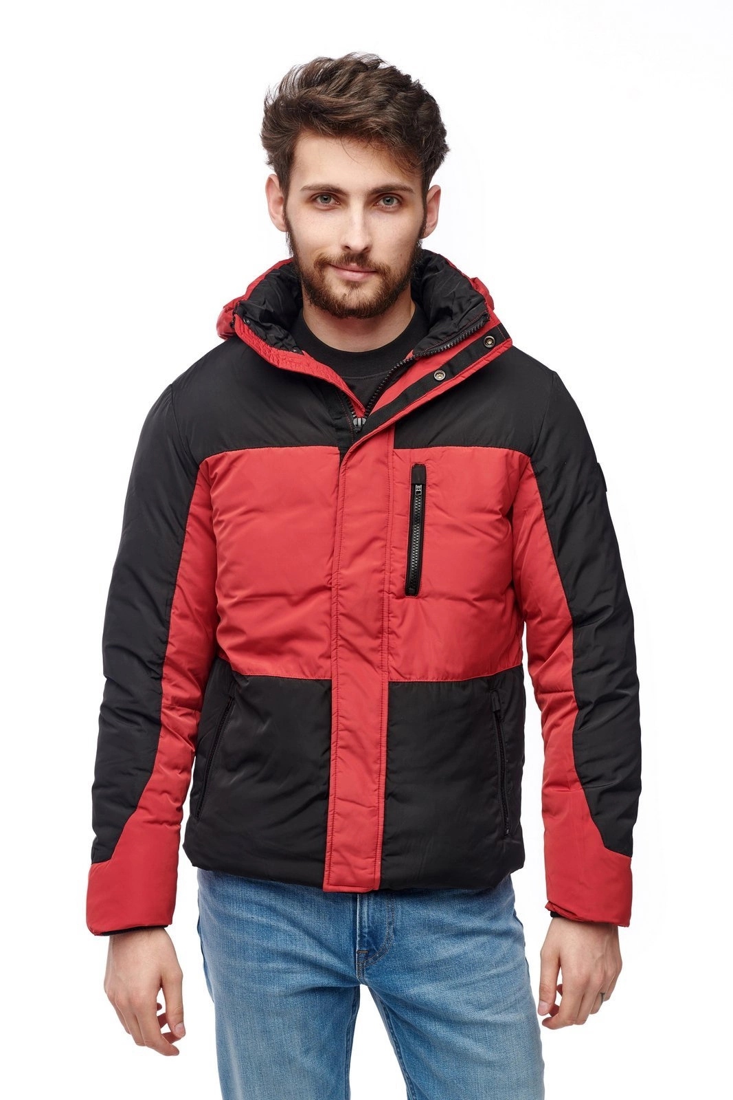Pánská zimní bunda Wrangler Protector Jacket Red W4A2W3X47 XXL
