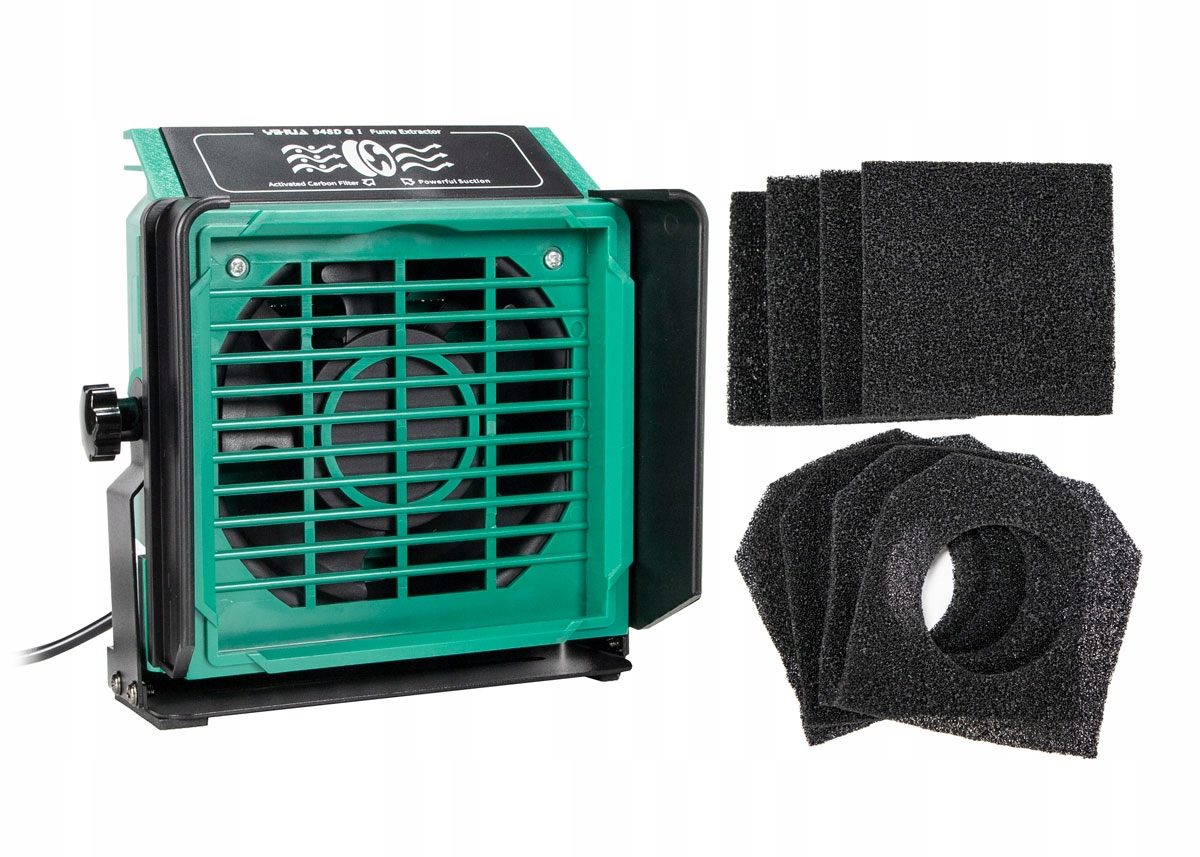 Pochłaniacz oparów lutowniczych Yihua 948D QI 5W + 8 filtrów węglowych Rodzaj elektryczny