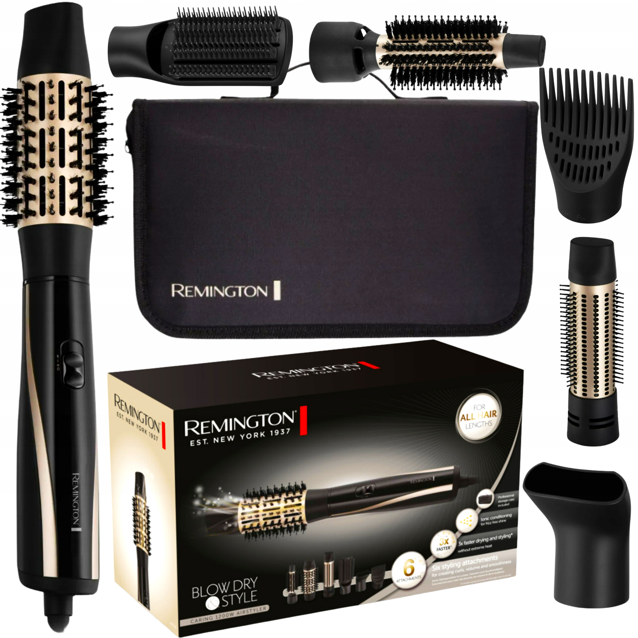 Jonizująca Lokówko-suszarka Remington Suszarko-lokówka Remington 8w1