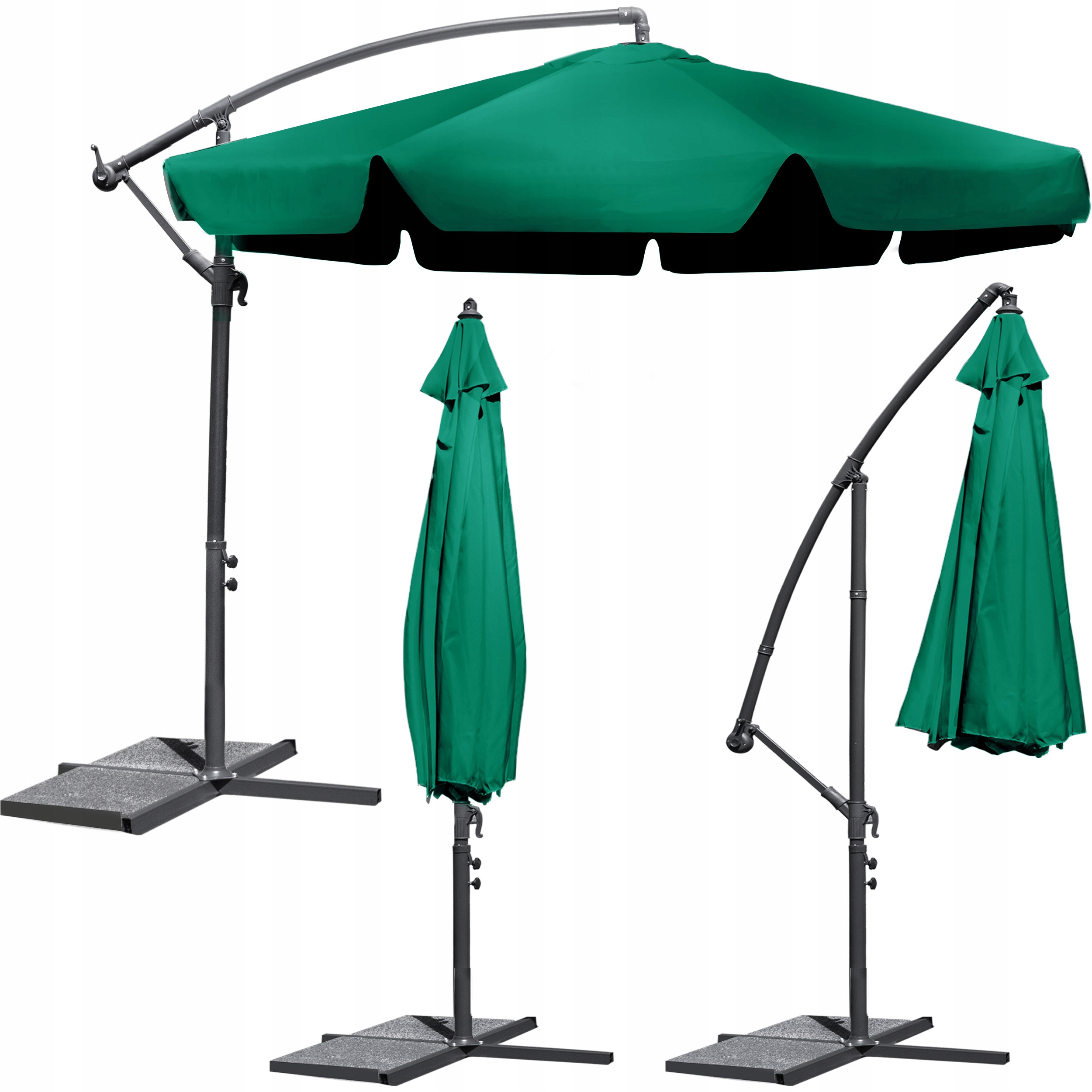 

Parasol Ogrodowy Duży Składany 8 segmentów Ø 350cm