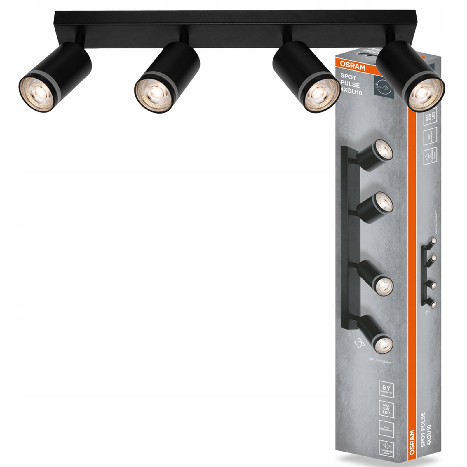 Nástěnná lampa stropní svítidlo Led reflektor Spot 4x GU10 Pulse Osram