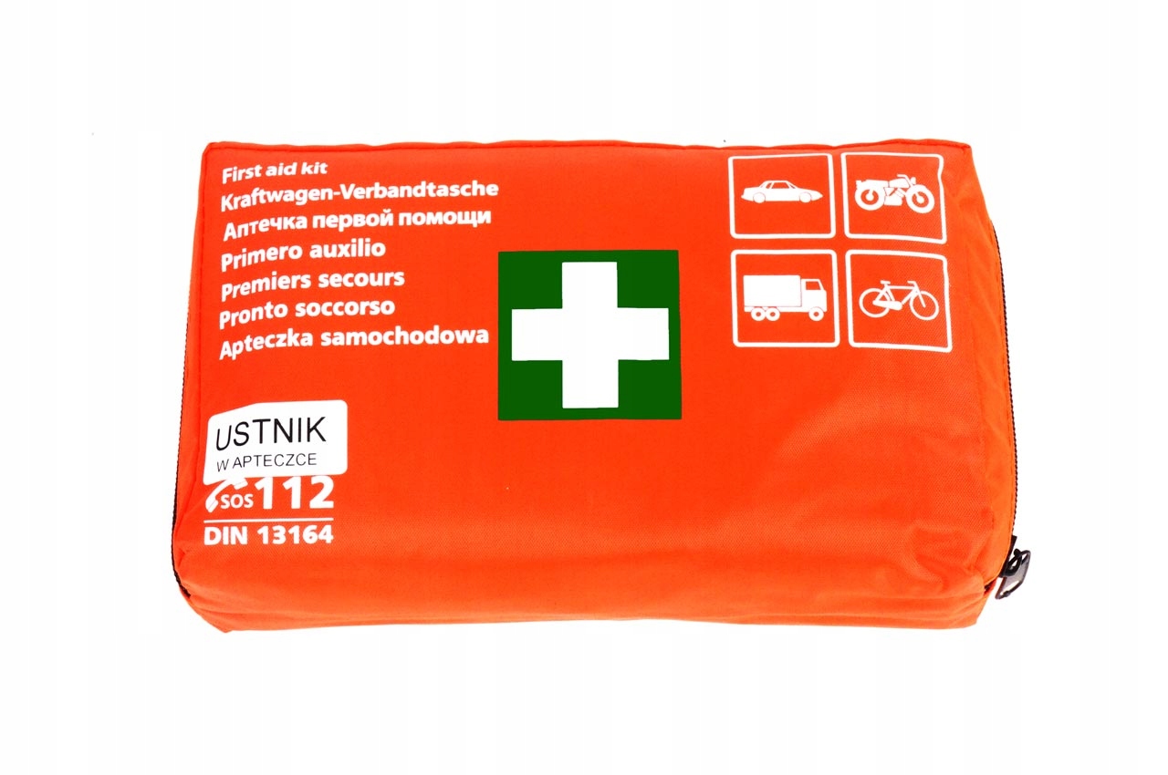 

Apteczka samochodowa materiałowa Din 13164 ustnik