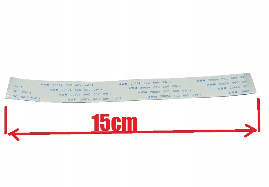 Taśma tasiemka FPC FFC 30pin 0.5mm 15cm TYP A Producent AWM