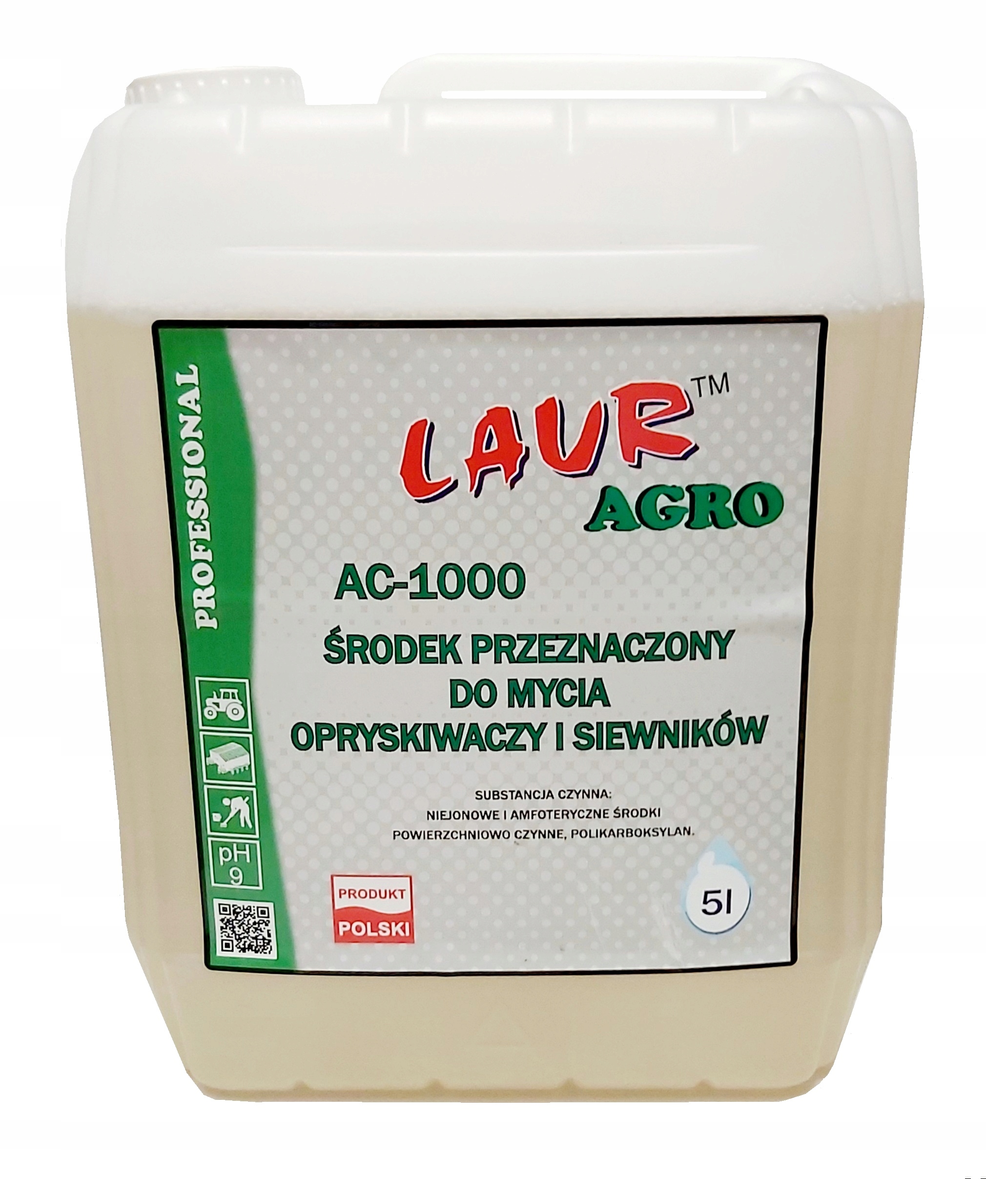 Přípravek na mytí postřikovačů a nádrží Laur Nano AC-1000 s nízkou pěnivostí 5 l