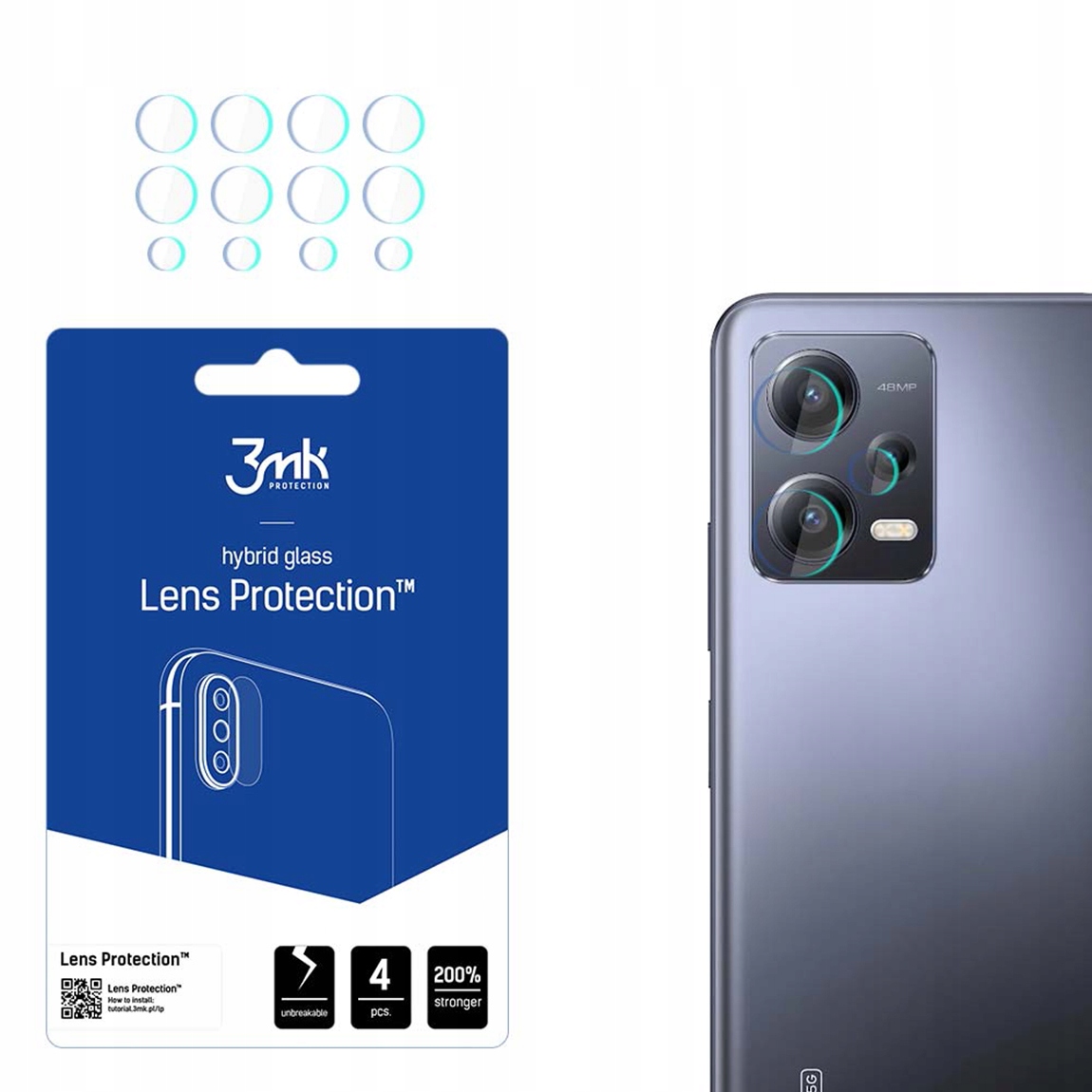 

Szkło Folia na aparat 3mk Redmi Note 12 Pro 5G