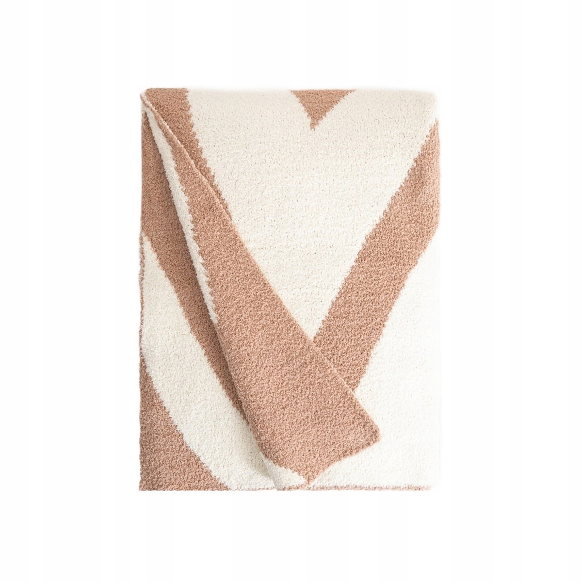 Deka Kobe silná žakárová s béžovým vzorem 130 x 170 cm Homla