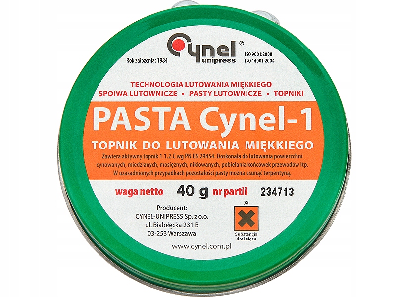 Pasta lutownicza 40g CYNEL