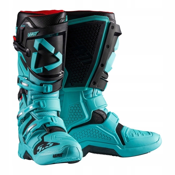 Motocyklové enduro topánky Leatt 5.5 Flexlock Teal modré čierne Darčeky