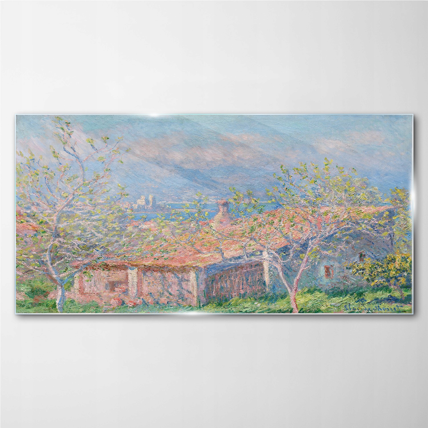 

Obraz szklany na ścianę Dom ogród Monet 100x50 cm
