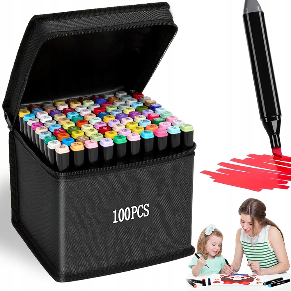 Fixy 100 Barev 1 MM 6 MM Pro Malování A Diy Řemesla