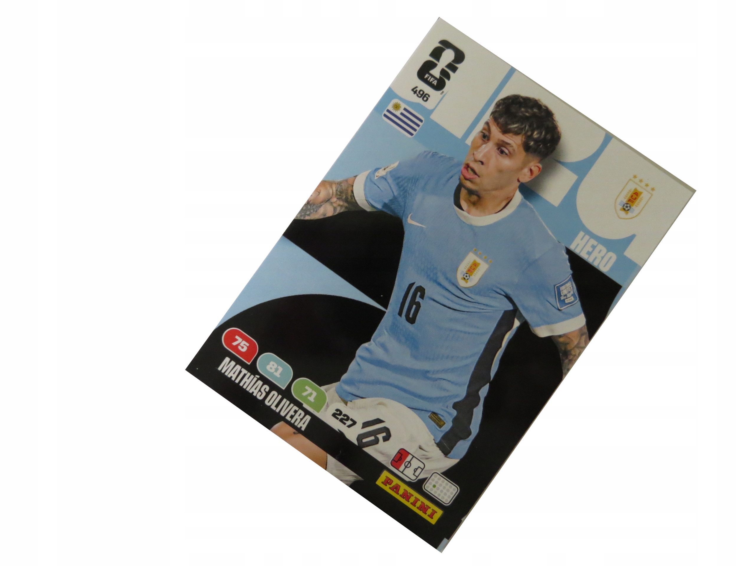 Panini Fifa World Cup 2026 Karta Piłkarska Hero 496 Mathias Olivera Urugwaj
