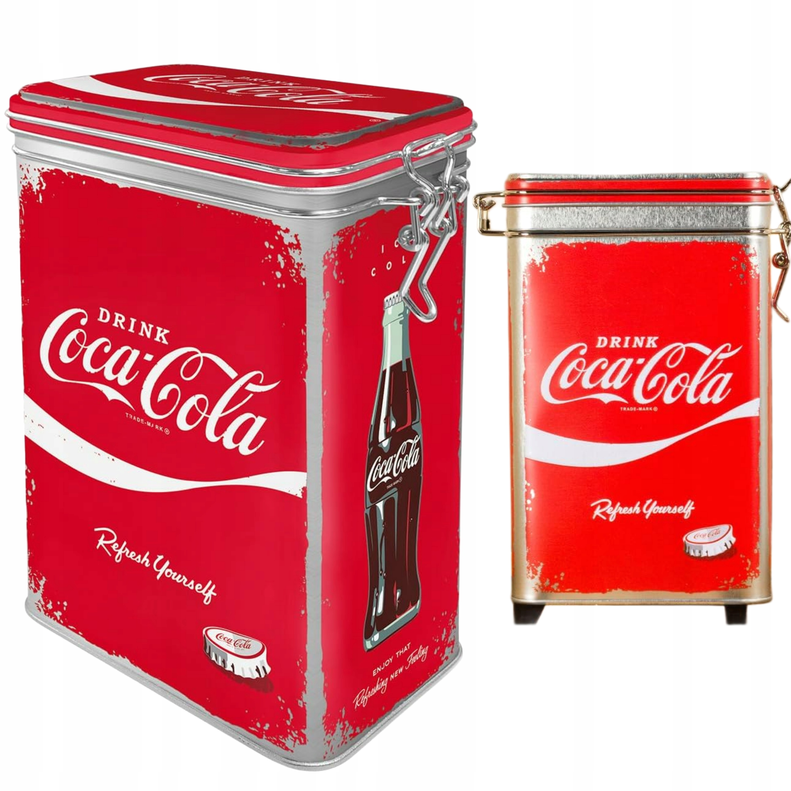 Plechová Plechovka S Klipem Coca-cola Refresh Yourself Nostalgic Art Retro