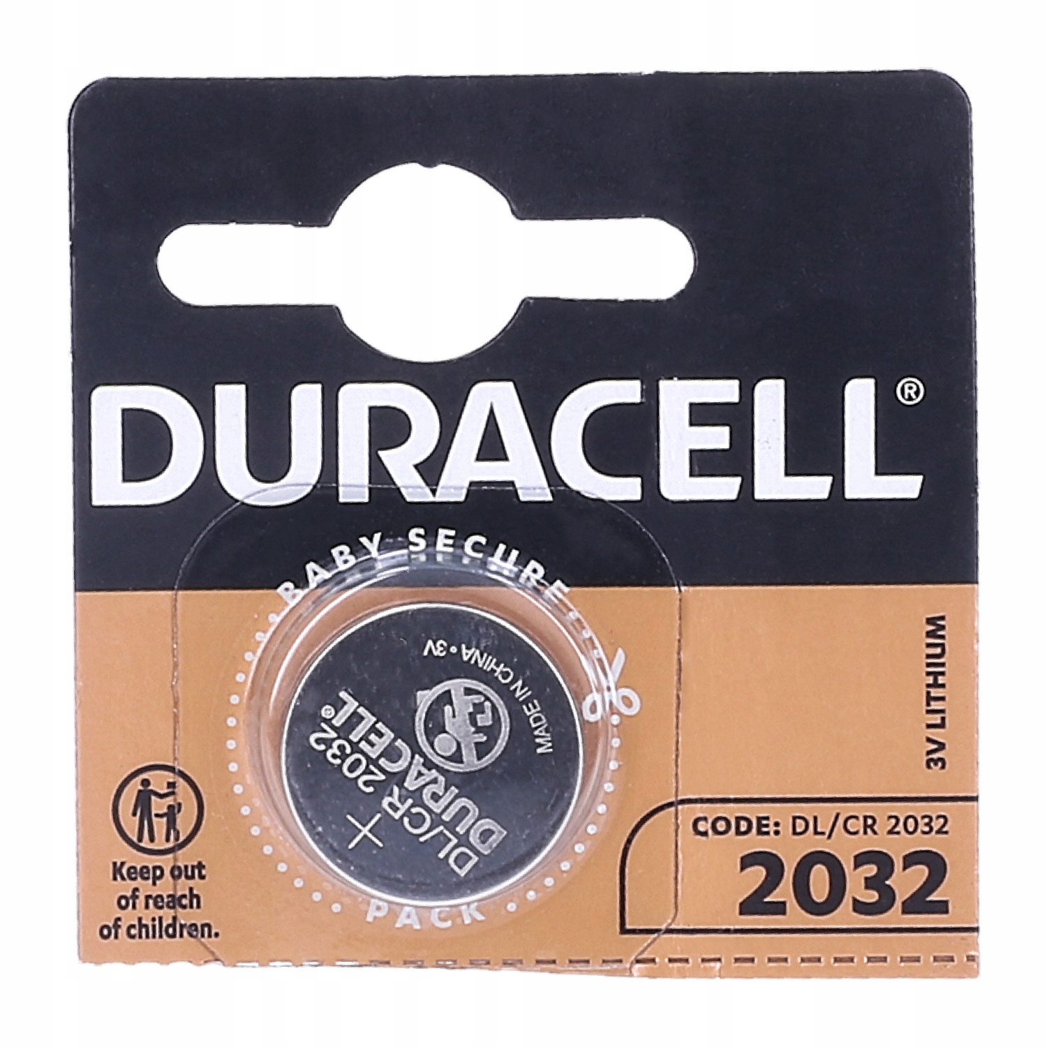 

1X bateria Duracell 2032 CR2032 3V Litowa Płaska