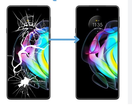 Výměna Rychlého LCD Displeje Rozbitá Rychlá Motorola Edge 50 Neo Záruka