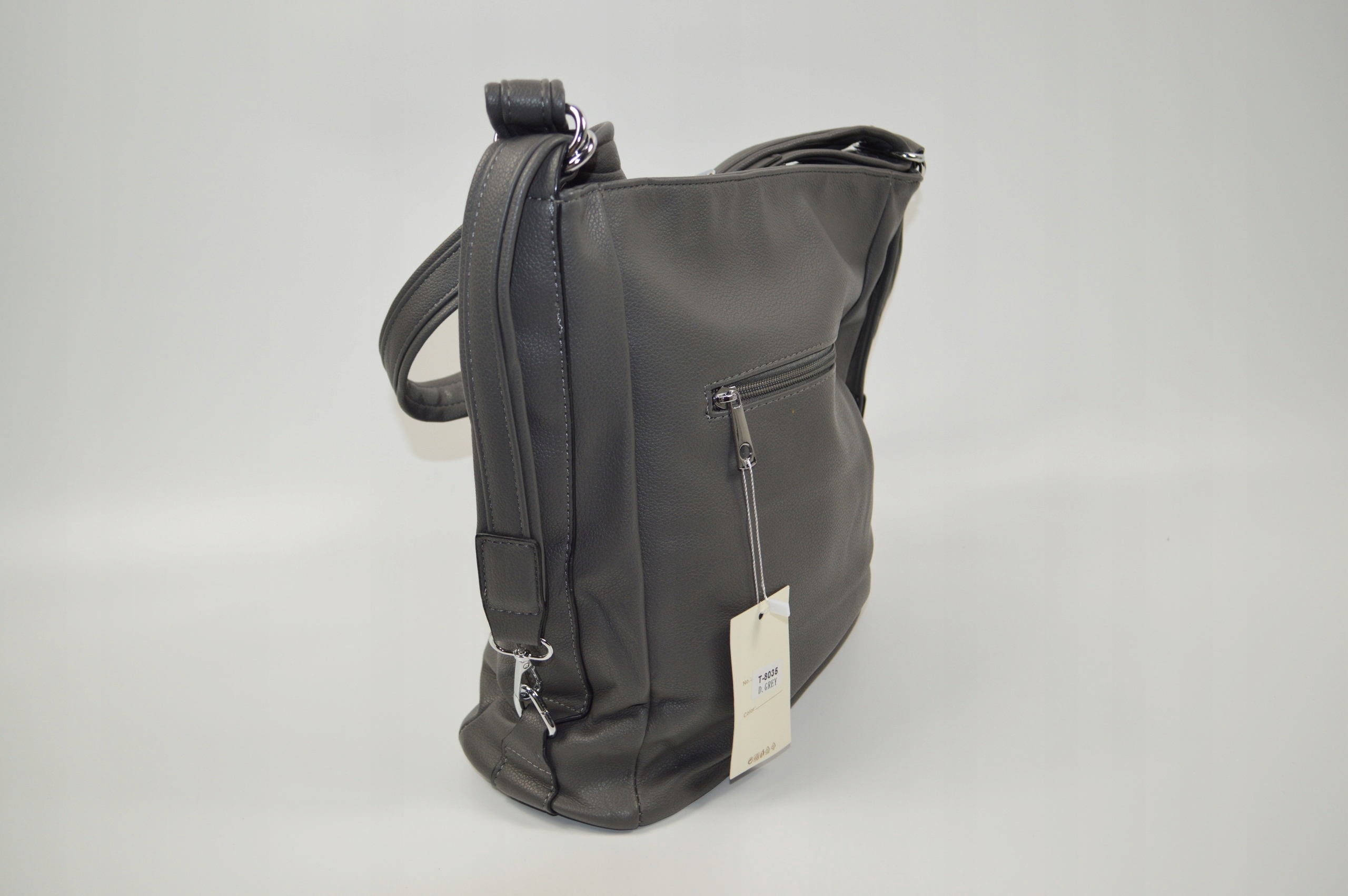 DUŻA POJEMNA TOREBKA DAMSKA LISTONOSZKA WOREK TORBO-PLECAK Model 519