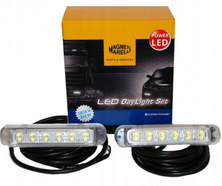 

Lampa Do Jazdy Dziennej 12/24V 4LED Prostokątna