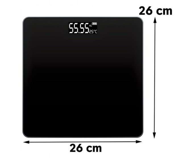 WAGA ŁAZIENKOWA ELEKTRONICZNA PRECYZYJNA SZKLANA LED SLIM 180KG Model WAGA ŁAZIENKOWA ELEKTRONICZNA - O202