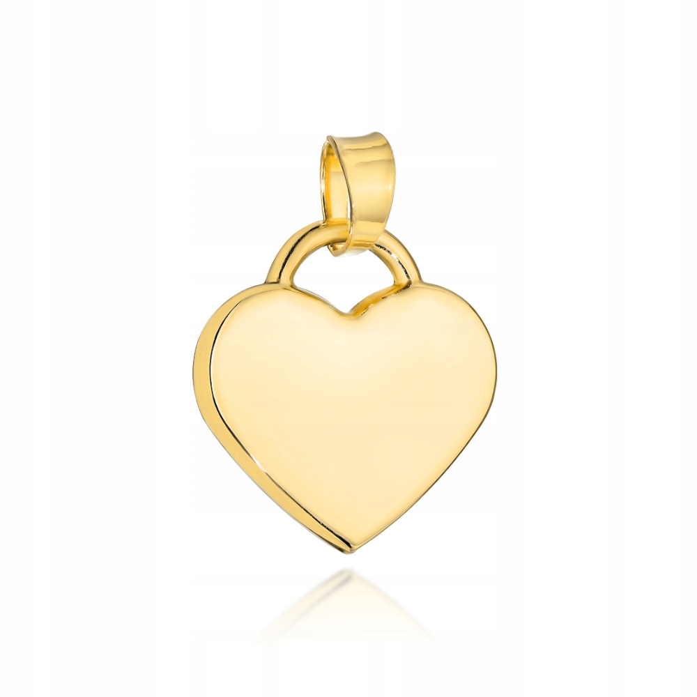 Zlatý přívěsek 585 hladký Plech Srdce 0.6g jako dárek Srdíčko
