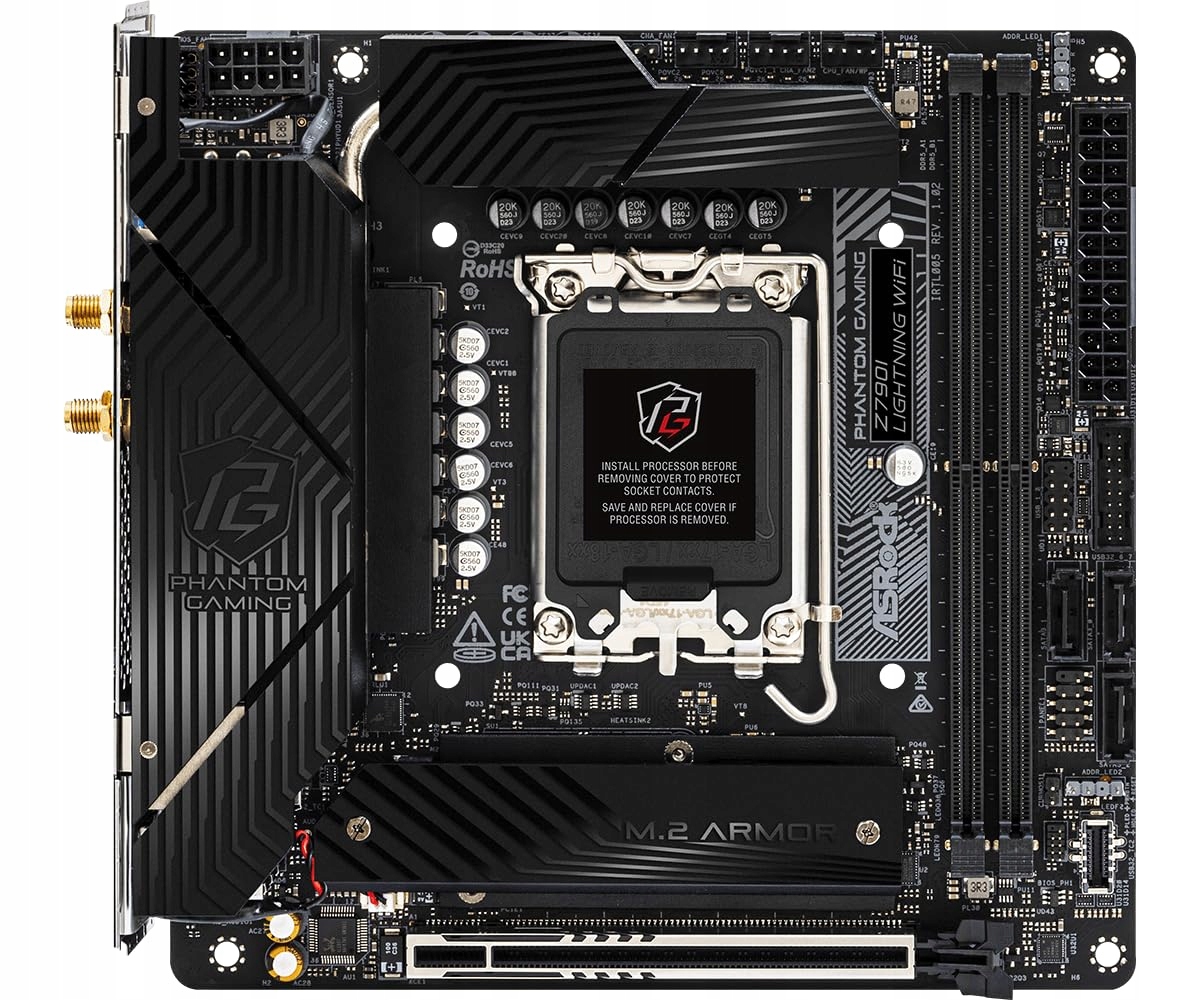 ASRock Z790I Lightning WiFi Płyta Główna Intel DDR5 mini-ITX — miniatura 2