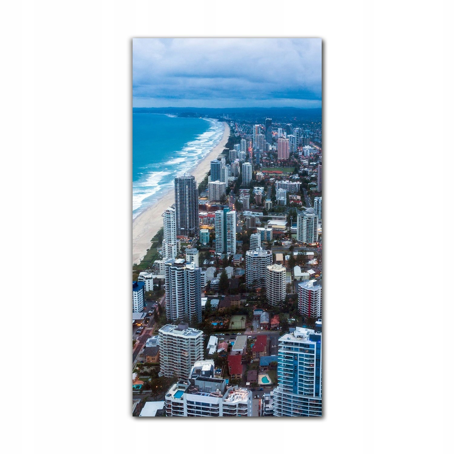 

Foto szklane do kuchni 60x120 Miejski widok ocean