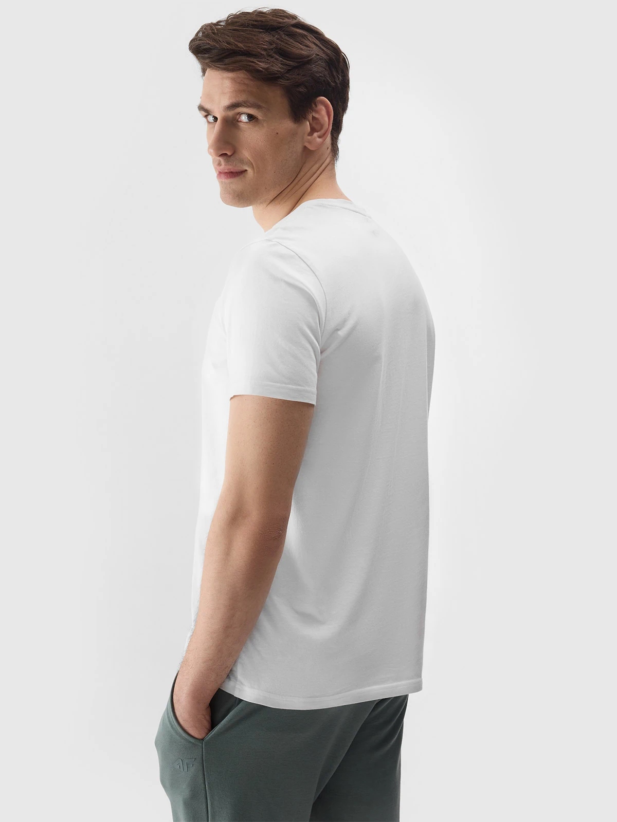 T-SHIRT 4F KOSZULKA MĘSKA BAWEŁNIANA SPORTOWA SS24 Kod producenta 4FWSS24TTSHM1154-10S-M