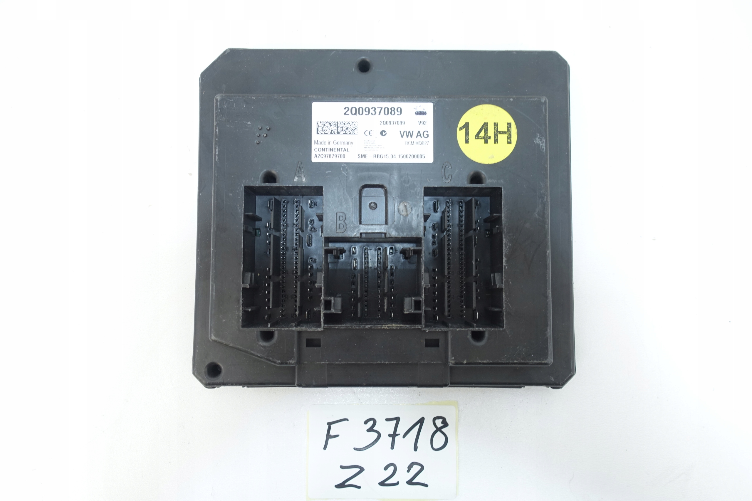 VW AUDI SKODA SEAT module control unit KOMFORTU 2Q0937089
