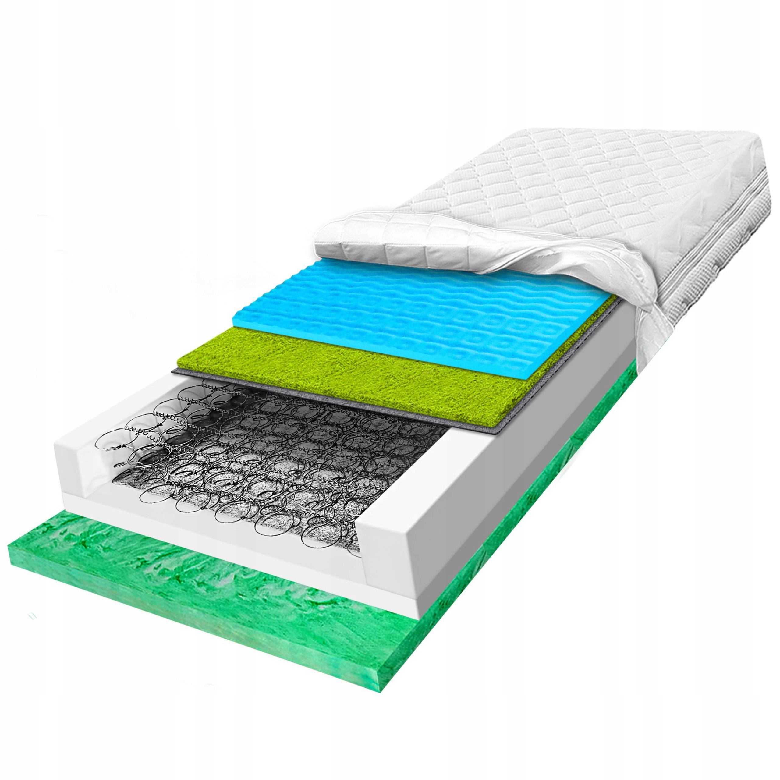 Bonelový matrac 90x200 s obojstrannou masážnou penou a trávou H3 H4 23 cm