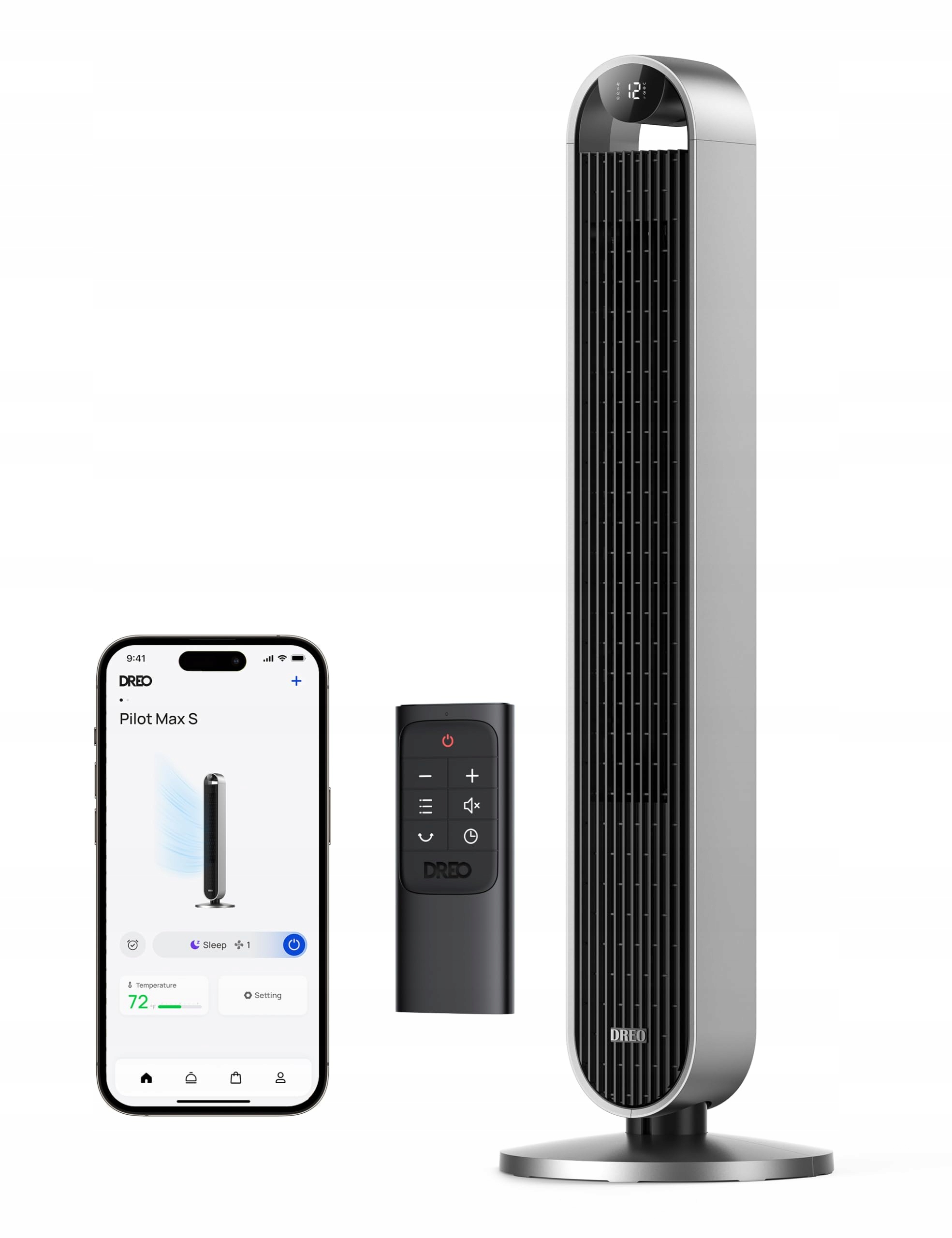 Stĺpový ventilátor Dreo DR-HTF004S čierny