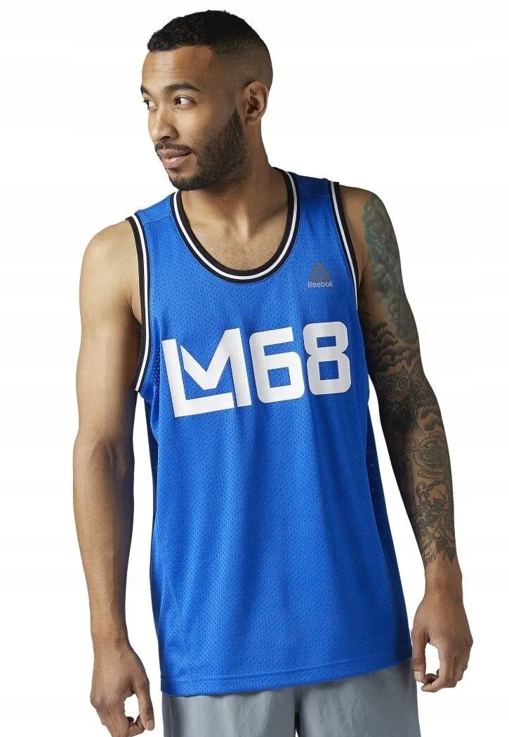 REEBOK Les Mills Workout Gym Sleeveless Vest Tank Top Bodypump Mesh CE6709 Marka Reebok