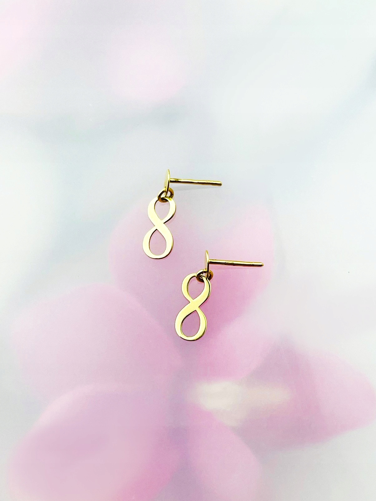 Puzetové náušnice nekonečno visící