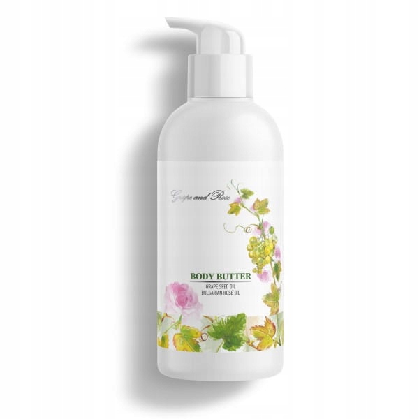 Różane masło do ciała z olejkiem z pestek winogron 300ML