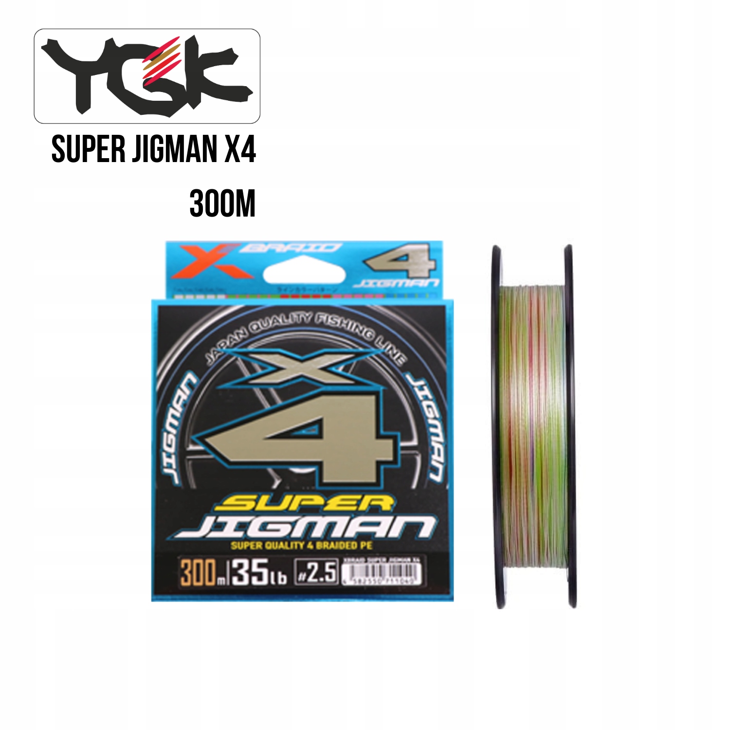 Plecionka Ygk X-braid Jigman X4 #3/0.286mm/40lb/18.14kg (300 m)