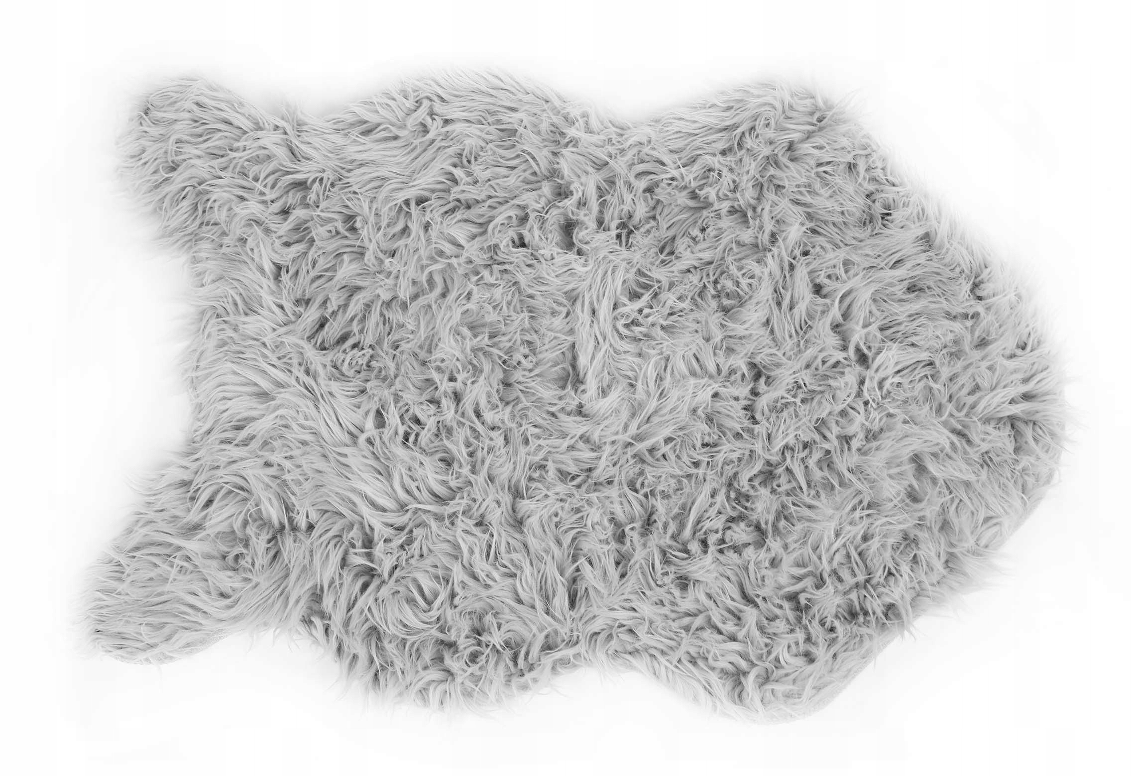 Koberec Kožešinový 60x90 cm Umělá Kůže Šedá Arctic