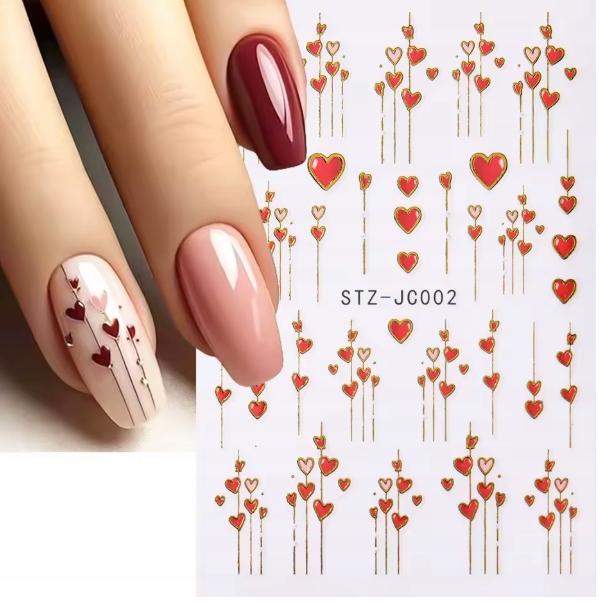 NAKLEJKI NA PAZNOKCIE SAMOPRZYLEPNE STZ-JC002 serca