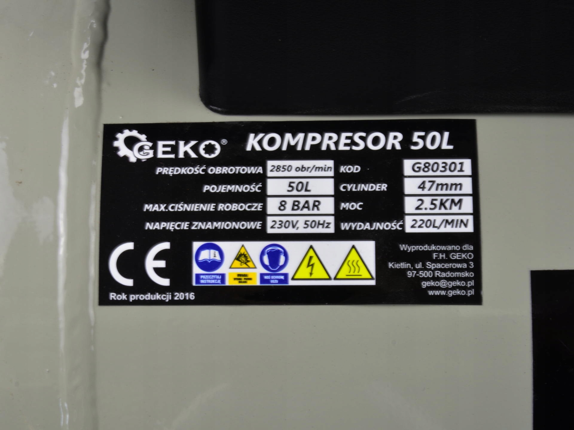 Geko 60000 технические характеристики. Информация о компрессоре DLVF - 55/10.