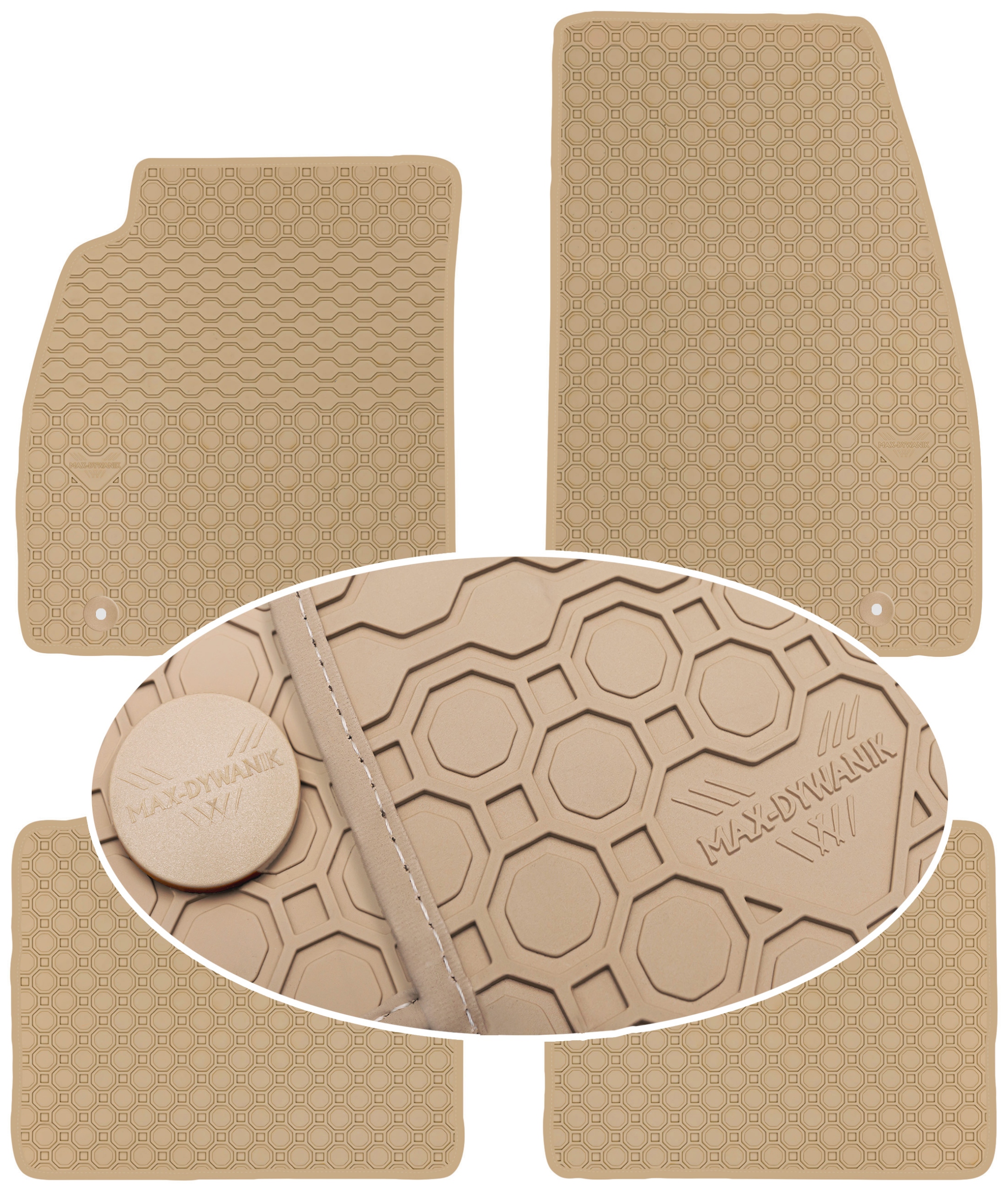 Saab 9-5 II 2010-2012 Koberce Béžové