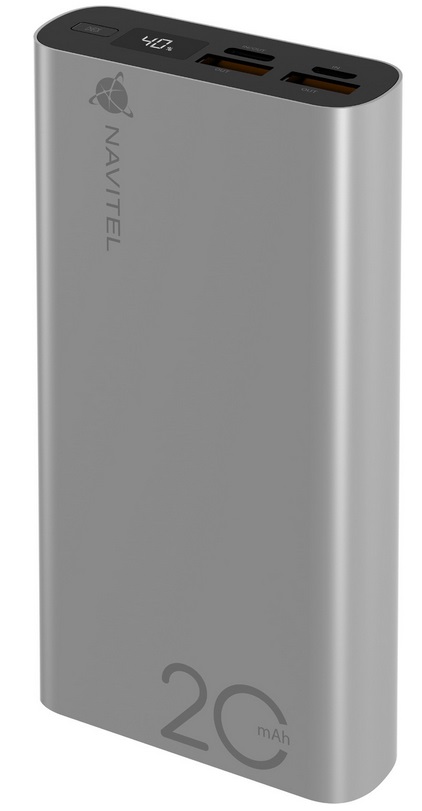 Navitel PWR20 Al Silver Powerbank 20000mAh Usb Usb-c (Externí Baterie Powerbanka)