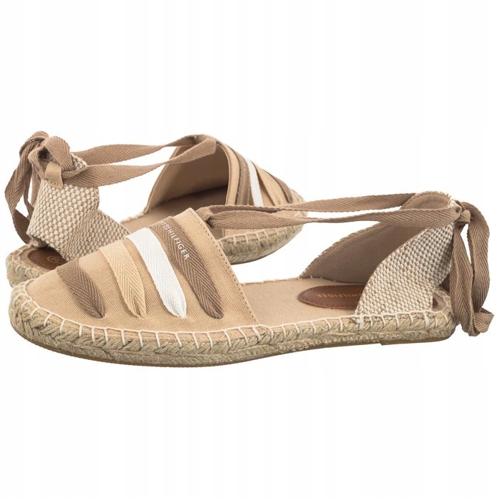 Dámské espadrilky Tommy Hilfiger Flat T3A7 Beige Béžové
