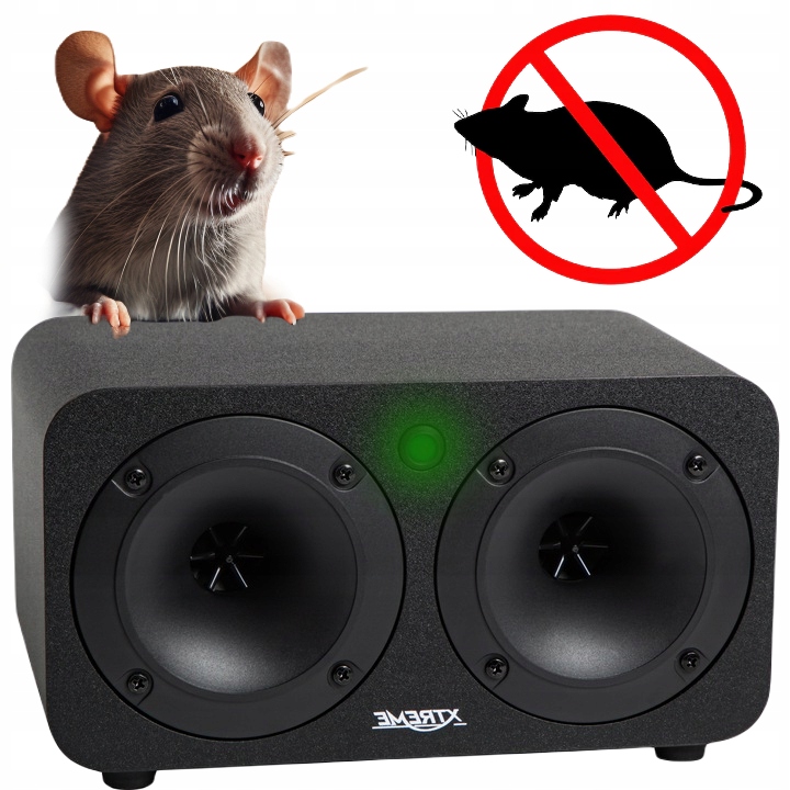 Ultradźwiękowy Odstraszacz Gryzoni Na Myszy Szczury Bardzo Mocny Bioniczny