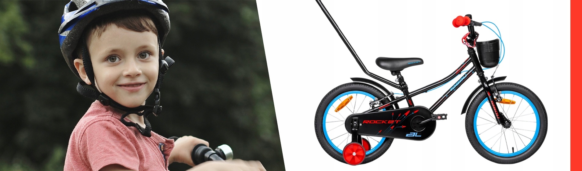 ROWER DZIECIĘCY ROWEREK 14 CALI TABOU ROCKET ALUMINIOWY PROWADNIK BMX LEKKI Hamulce Torpedo V-brake