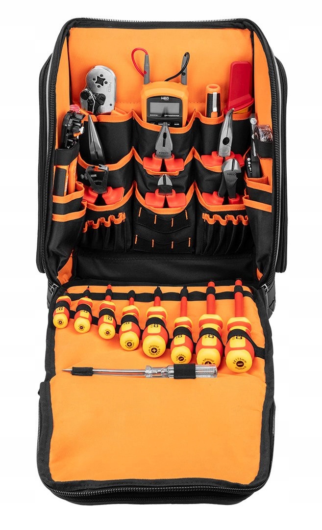 NEO TOOLS 01-313 PLECAK DLA ELEKTRYKA ZESTAW NARZĘDZIOWY TORBA 31 ELEMENTÓW Marka Neo Tools