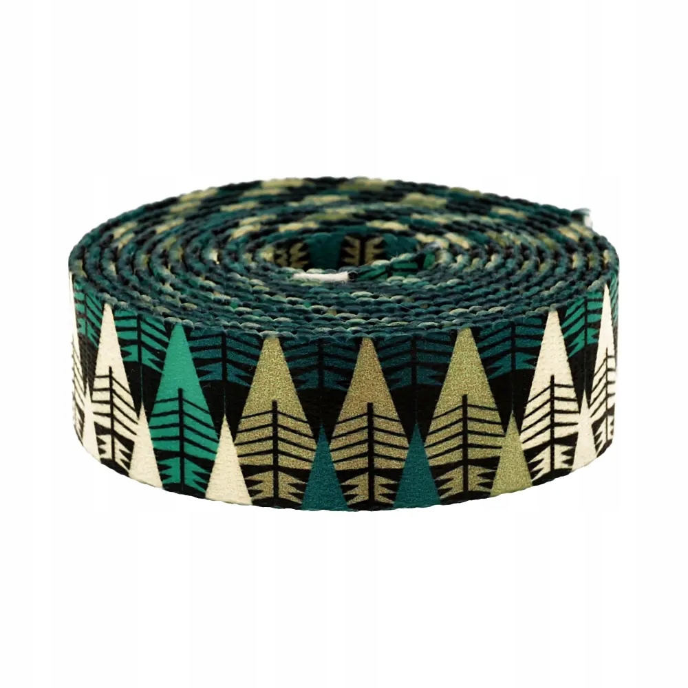 Popruh s potiskem Sublimace Nordic Forest 48 m hladká 1,7 mm 30 mm