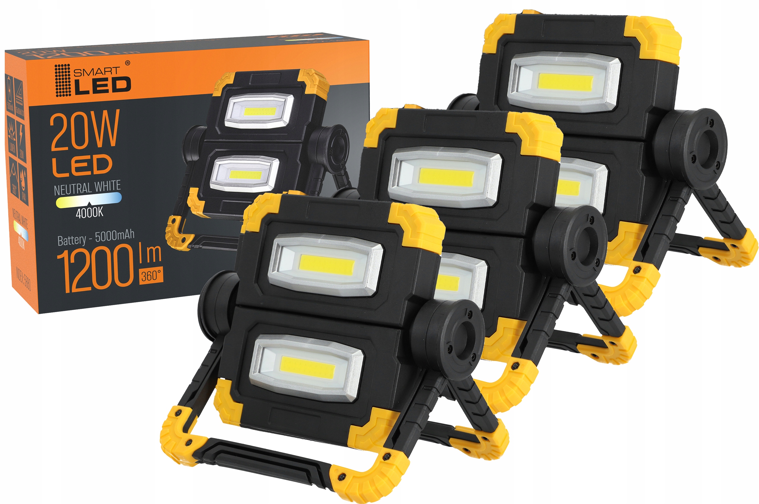 Halogenový Akumulátorový Led Reflektor Stavební