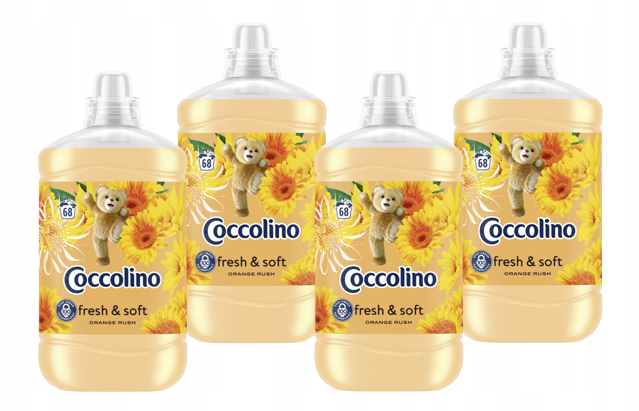 Coccolino Creations Orange Rush płyn do płukania tkanin 4x1,7L