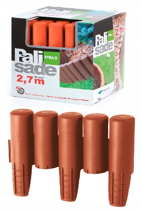 Palisada ogrodowa Prosperplast IPAL5-R624 270 cm x 24 cm pomarańczowy