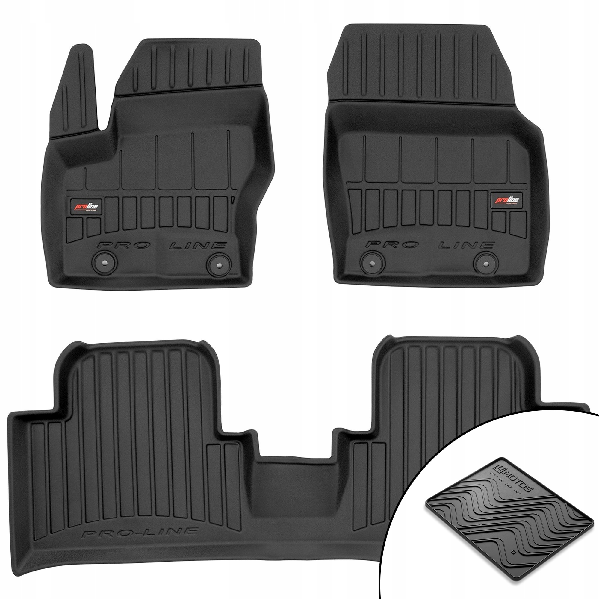 3D gumové koberce Ford Grand C-Max 2010-2019 rohož bonus