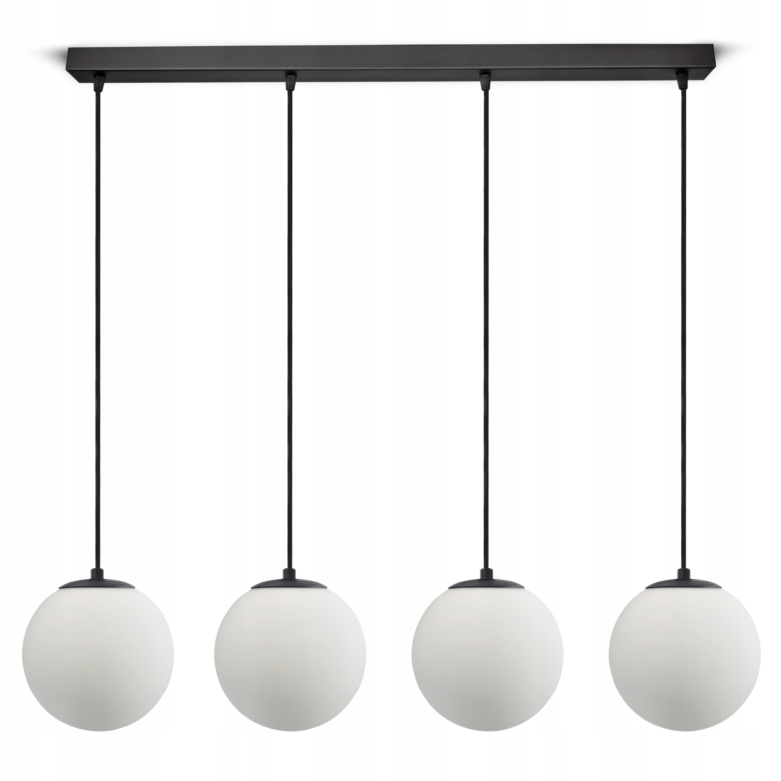 Stropná lampa Závesný luster Full Globe Glass 561-BZ4 G9 Biele Led gule