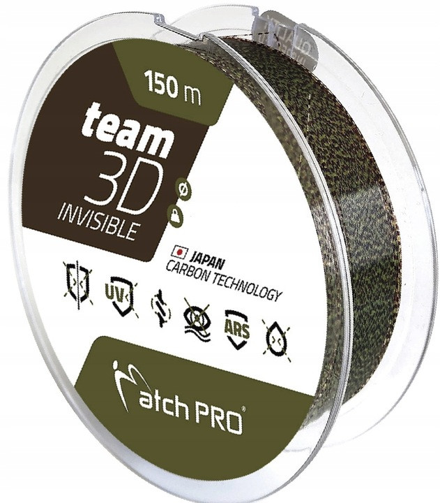 Żyłka Team Matchpro 3D Invisible 150m 0,30mm 11,00kg