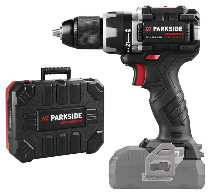 Wiertarka Wkrętarka Parkside Pabsp 20-Li 60 Nm bezszczotkowy silnik , Led