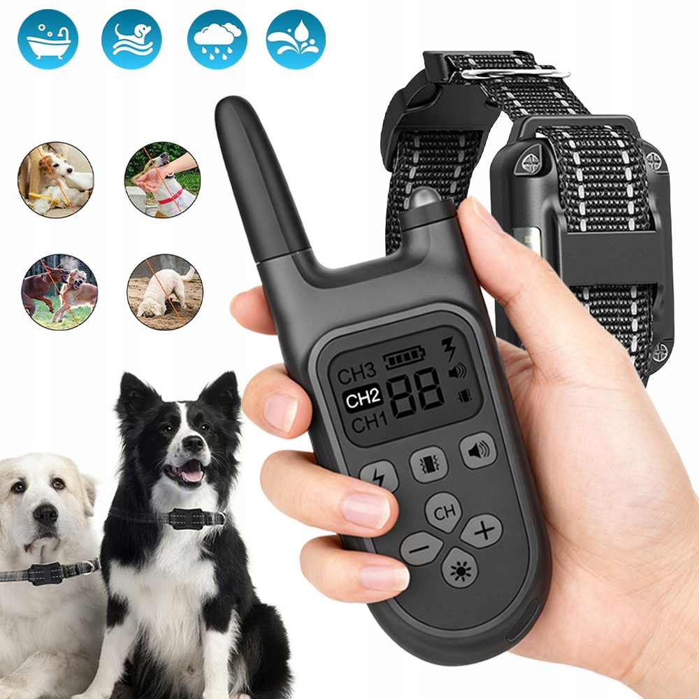Levně Elektrický Protištěkací Obojek Pro Psa, Uklidňující, Účinný, Voděodolný